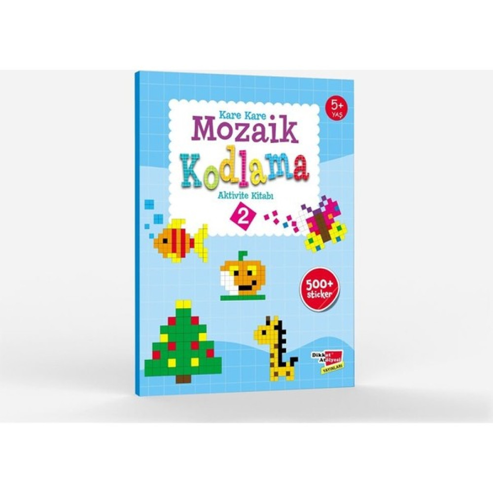 Okul Öncesi Kare Kare Mozaik Kodlama Aktivite Kitabı 2. Seviye Okul Öncesi Eğitici & Öğretici Kitaplar Fiyatı