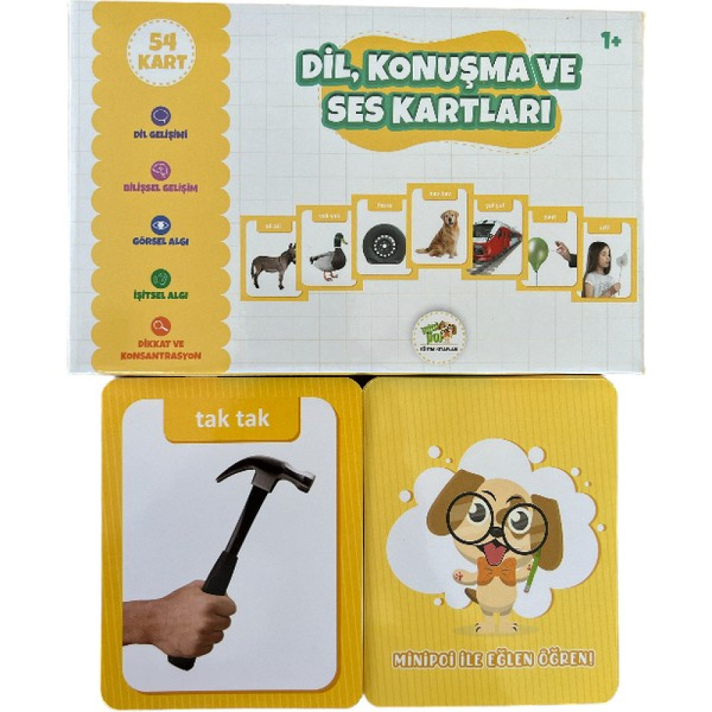 Okul Öncesi Konuşma Dil Ses ve Taklit Kartları Bebekler Okul Öncesi Eğitici & Öğretici Kitaplar Fiyatı