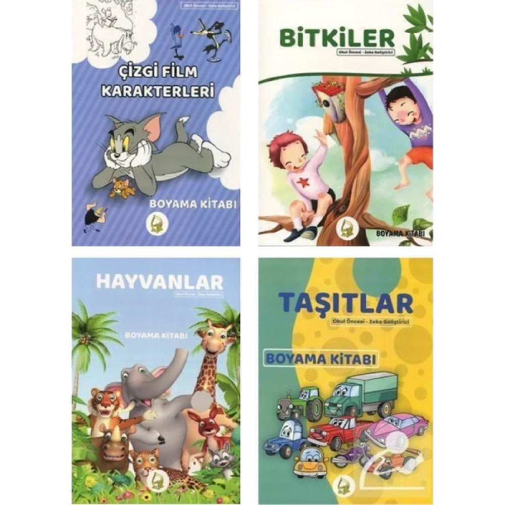 Okul Öncesi Zeka Geliştirici Boyama Seti 4 Kitap Diğer Fiyatı