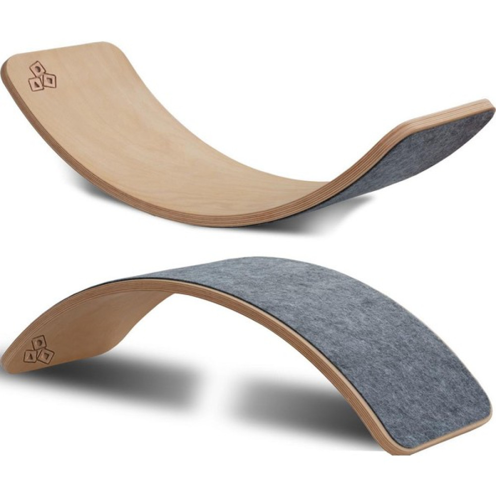 Okul Oyuncak Wavy Board Ahşap Renkli Keçeli Denge Tahtası - Gri Açık Hava, Deniz ve Spor Oyuncakları Fiyatı