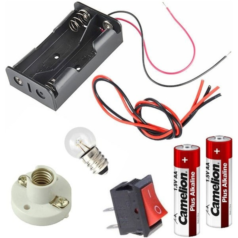 Okul Store Mini Lamba Deney Seti - Basit Elektrik Deney Seti Okul Malzemeleri Fiyatı