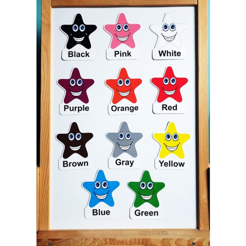 Okuling Manyetik Ingilizce Kelime Kartları Flashcards-Colours/renkler Yabancı Dil Kartları Fiyatı