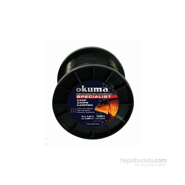 Okuma Carp 1200 mt 25,00 lb 11,36 kg 0,40 mm Camou Misina Diğer Fiyatı