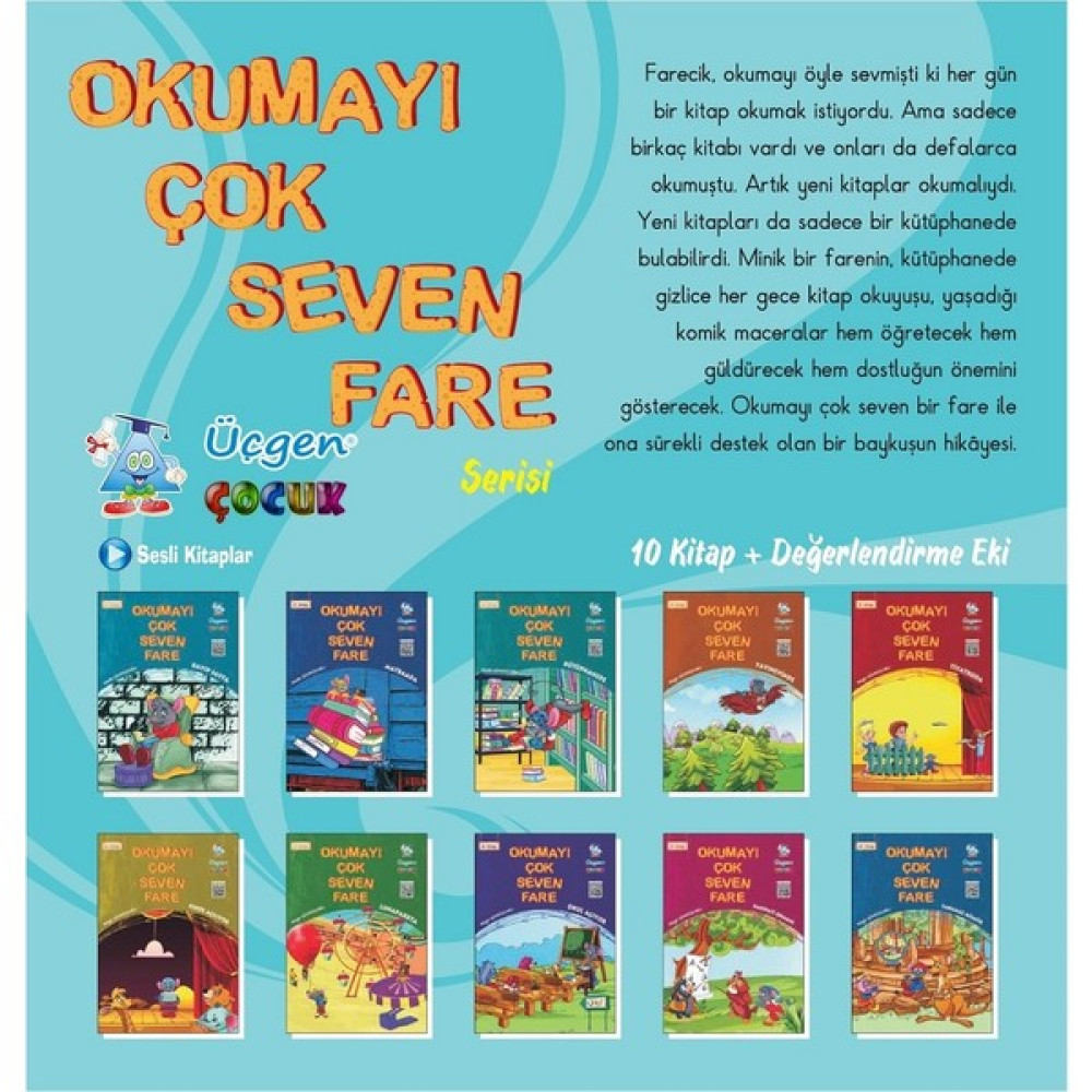 Okumayı Çok Seven Fare Serisi - 10 Kitap + Değerlendirme Eki Çocuk Masal Fiyatı