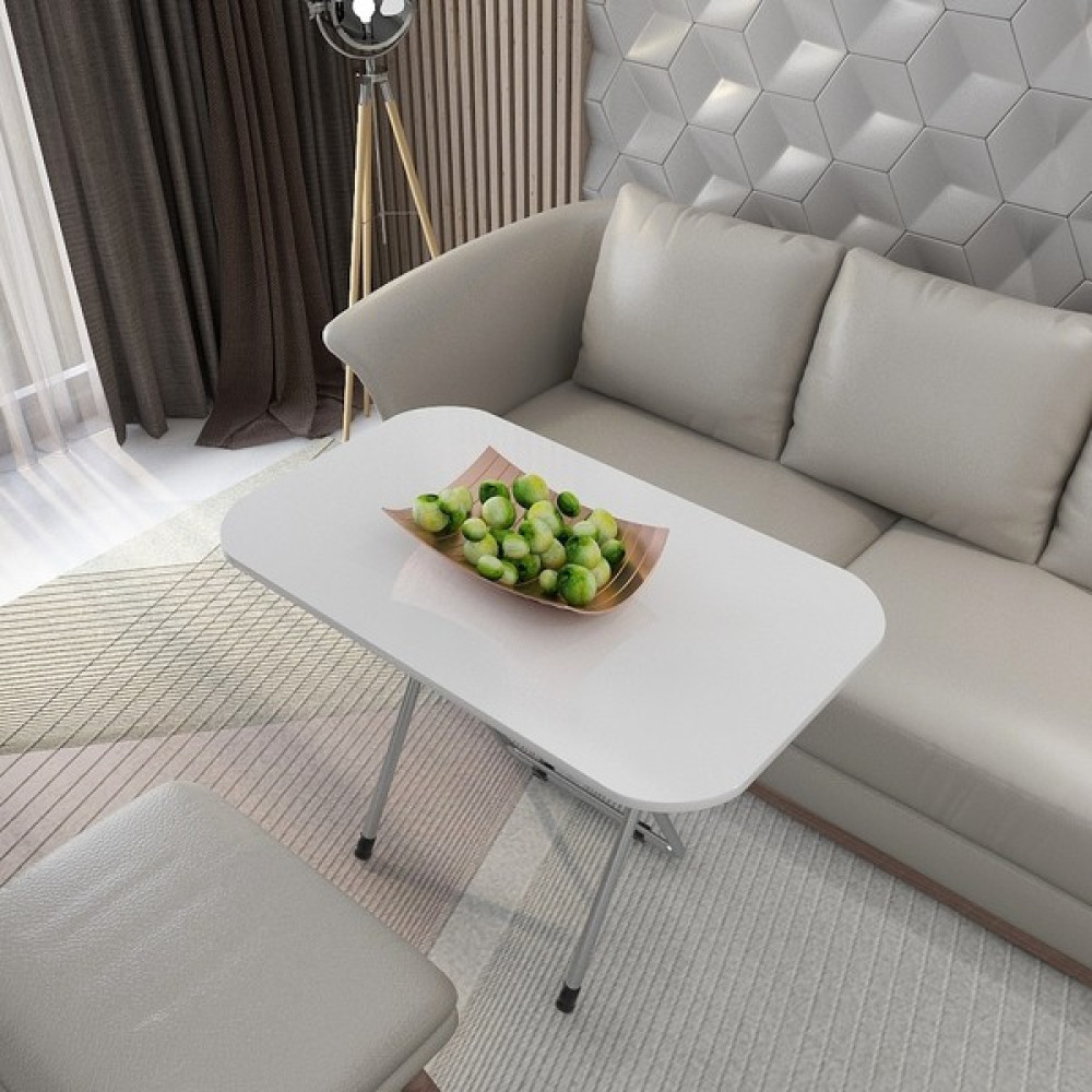 Okuyanlar 60 x 80 cm Soil Katlanır Katlanabilir Yemek Çalışma Bahçe Balkon Masası (Beyaz) - Beyaz Yemek & Mutfak Masası Fiyatı