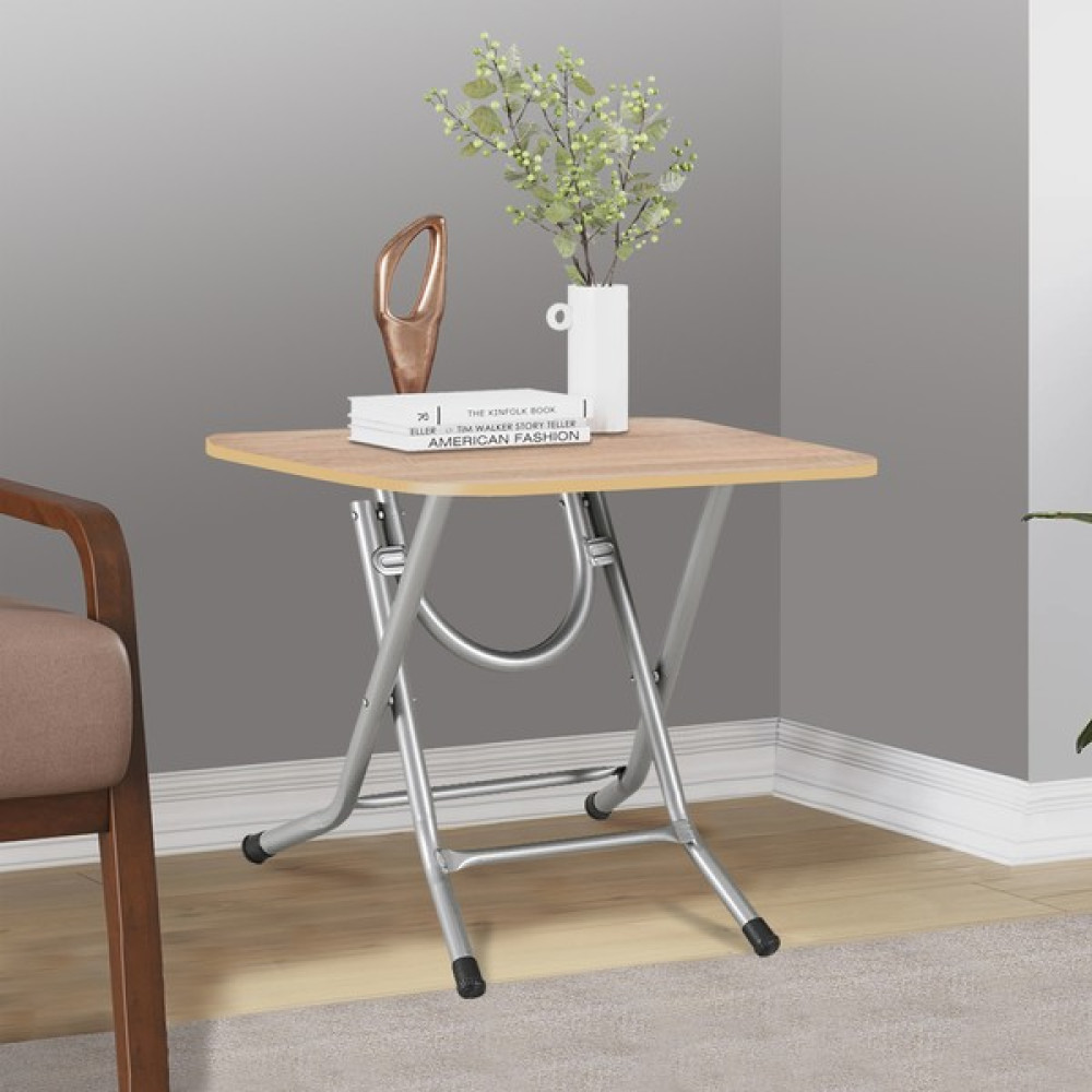 Okuyanlar Pluto Renkli 50 cm x 60 cm Katlanır Metal Ayaklı Sehpa Kısa Laptop Balkon Piknik Masası - Ahşap Yan Sehpa Fiyatı