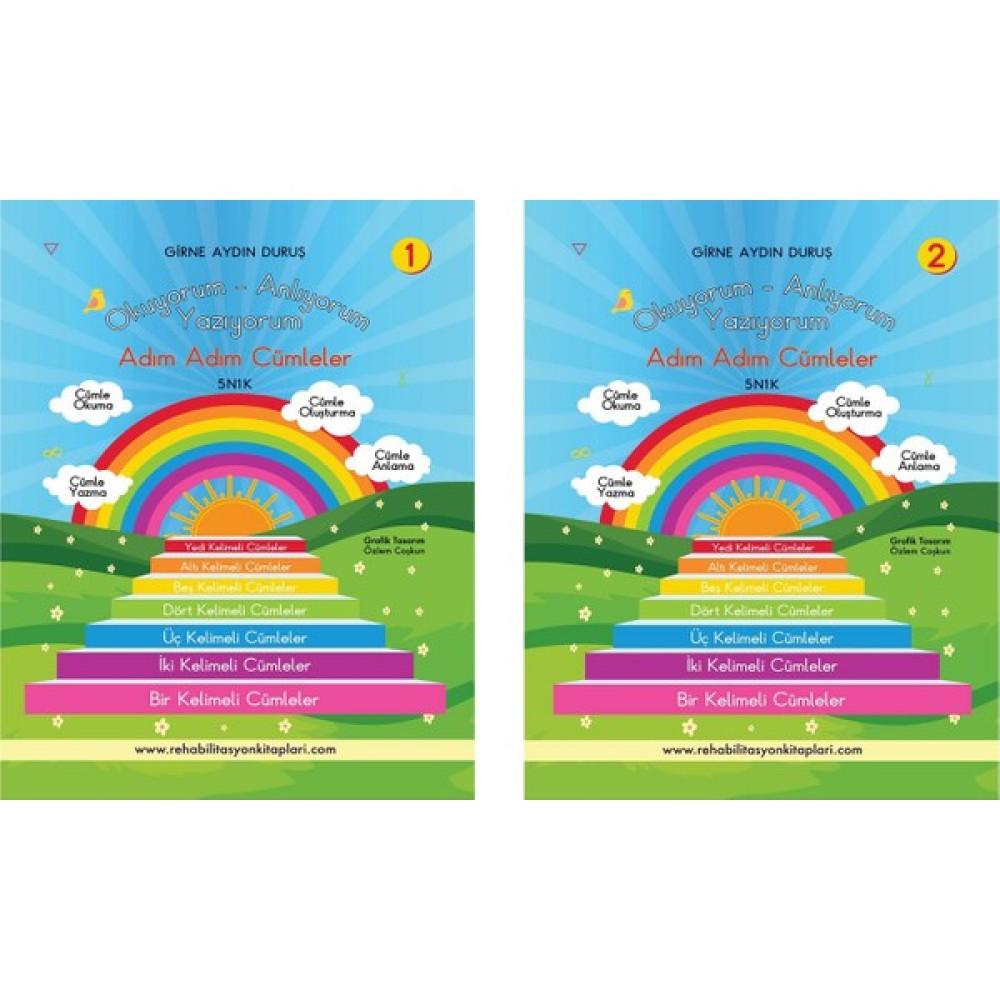 Okuyorum Anlıyorum Yazıyorum 5N1K Adım Adım Cümleler 1-2 - Girne Aydın Duruş (Ciltli) Okul Öncesi Eğitici & Öğretici Kitaplar Fiyatı