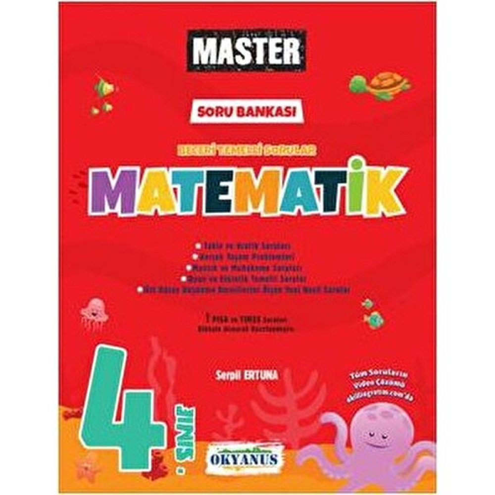 Okyanus 4. Sınıf Master Matematik Soru Bankası 2021 Matematik Fiyatı
