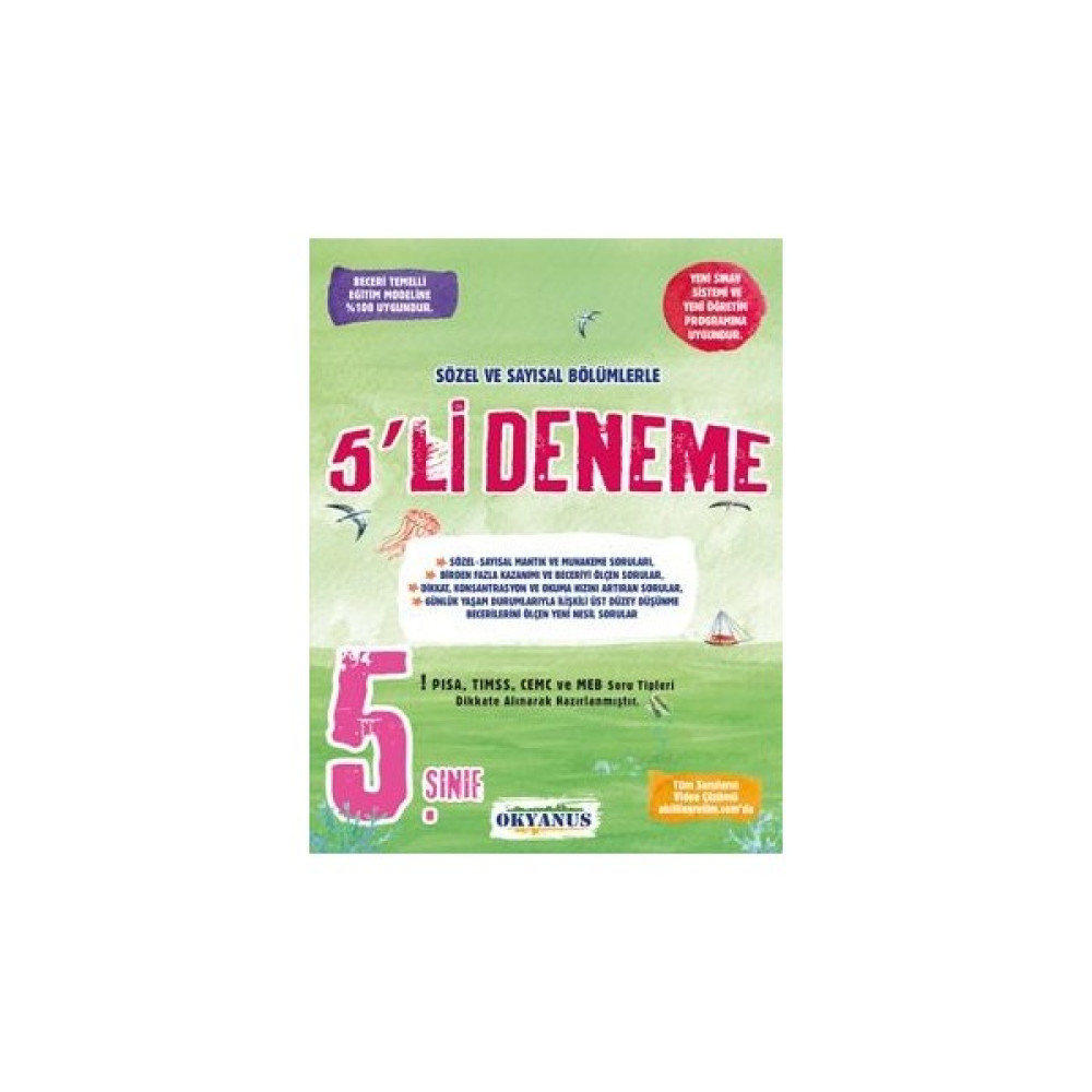 Okyanus 5. Sınıf 5'Li Deneme Tüm Dersler Fiyatı