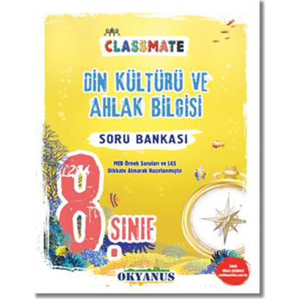 Okyanus 8. Sınıf Classmate Din Kültürü Ve Ahlak Bilgisi Soru Bankası Din Kültürü ve Ahlak Bilgisi Fiyatı