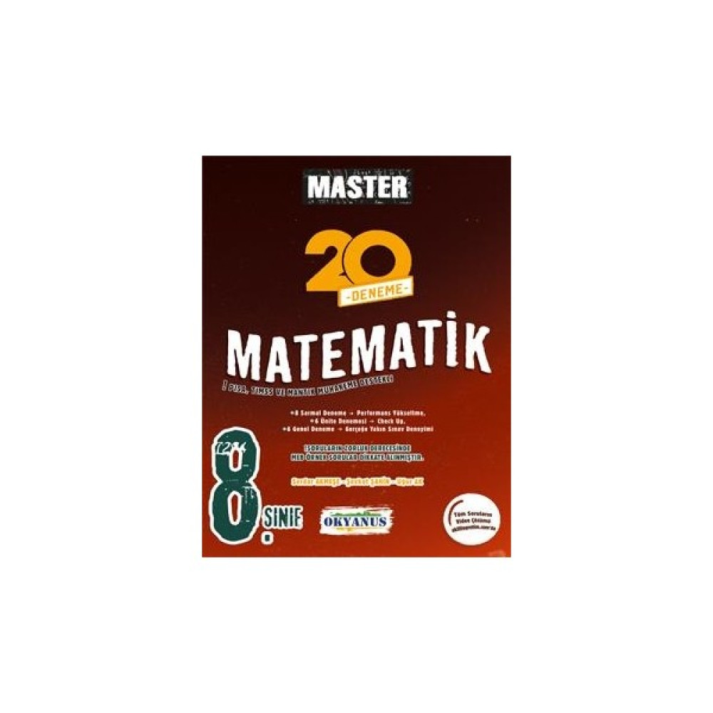 Okyanus 8. Sınıf Master 20 Matematik Denemesi Matematik Fiyatı