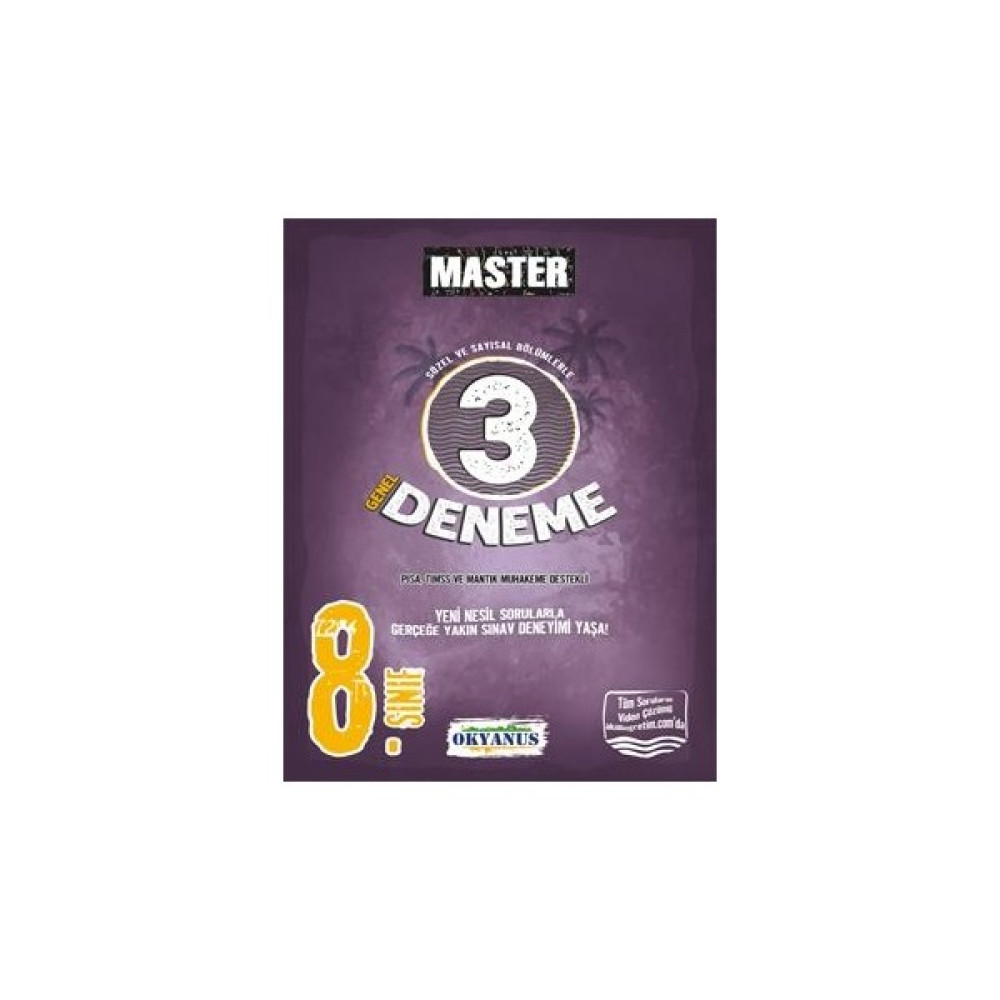 Okyanus 8. Sınıf Master 3 Deneme Tüm Dersler Fiyatı