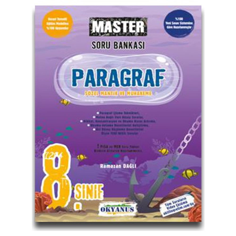 Okyanus 8. Sınıf Master Paragraf Soru Bankası Tüm Dersler Fiyatı