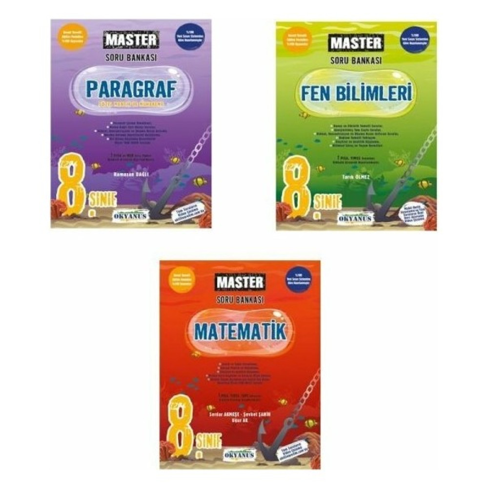 Okyanus 8.Sınıf Master Set (Mat-Fen-Paragraf) 2019 Fen - Bilişim ve Teknoloji Fiyatı