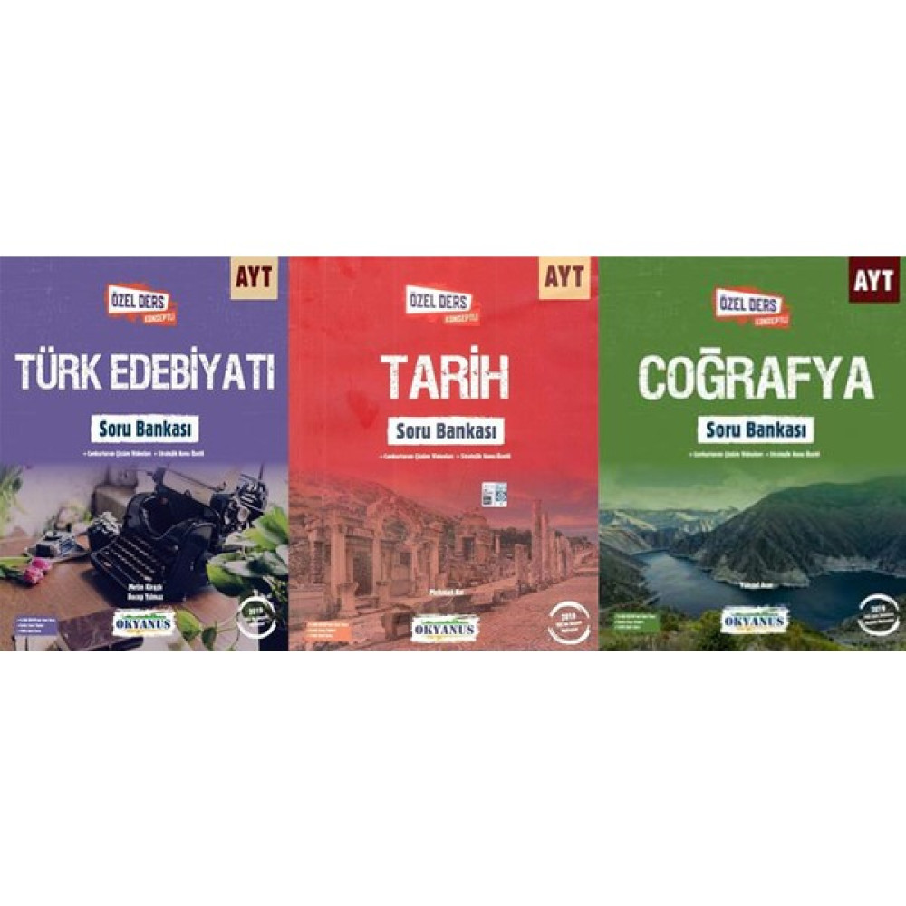 Okyanus AYT Edebiyat + Tarih + Coğrafya Soru Bankası Set Temel Yeterlilik Testi (TYT) Fiyatı