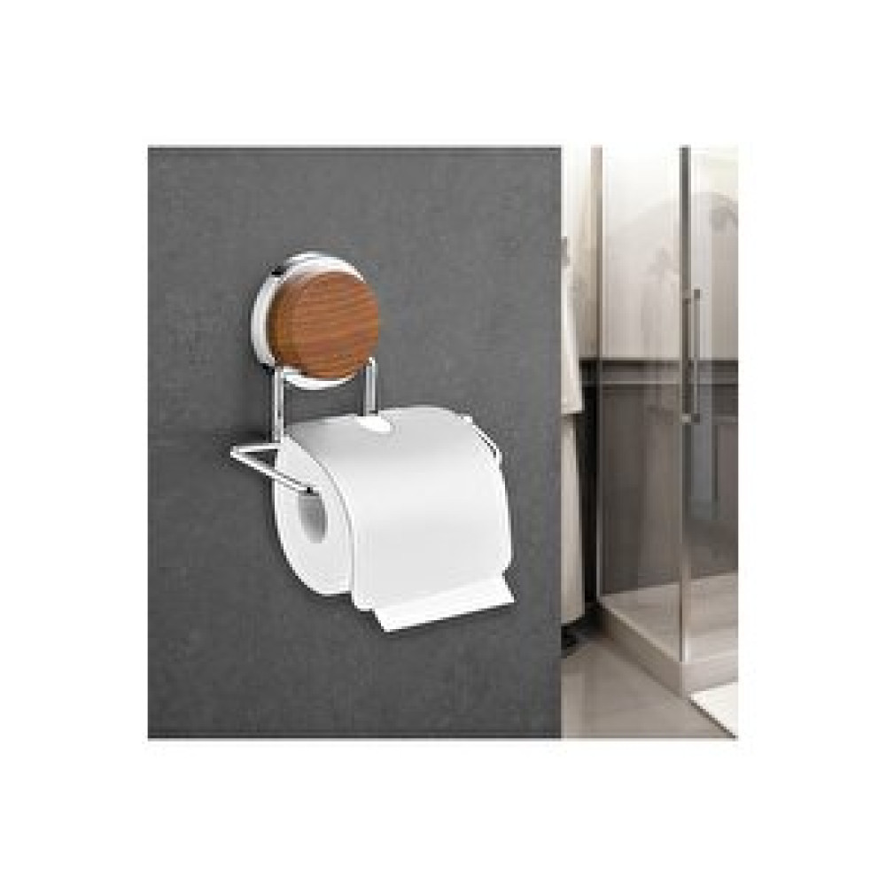 Okyanus Home Ahşap Desenli Magic Fix Sihirli Yapışkan Krom Kapaklı Wc Kağıtlık Tuvalet Kağıtlığı Fiyatı