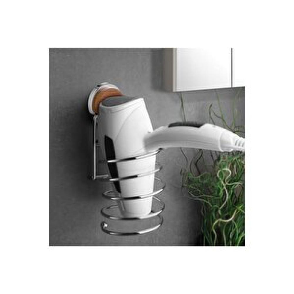 Okyanus Home Ahşap Desenli Magic Fix Sihirli Yapışkan Krom Saç Kurutma Makine Askısı Banyo Askılık Fiyatı