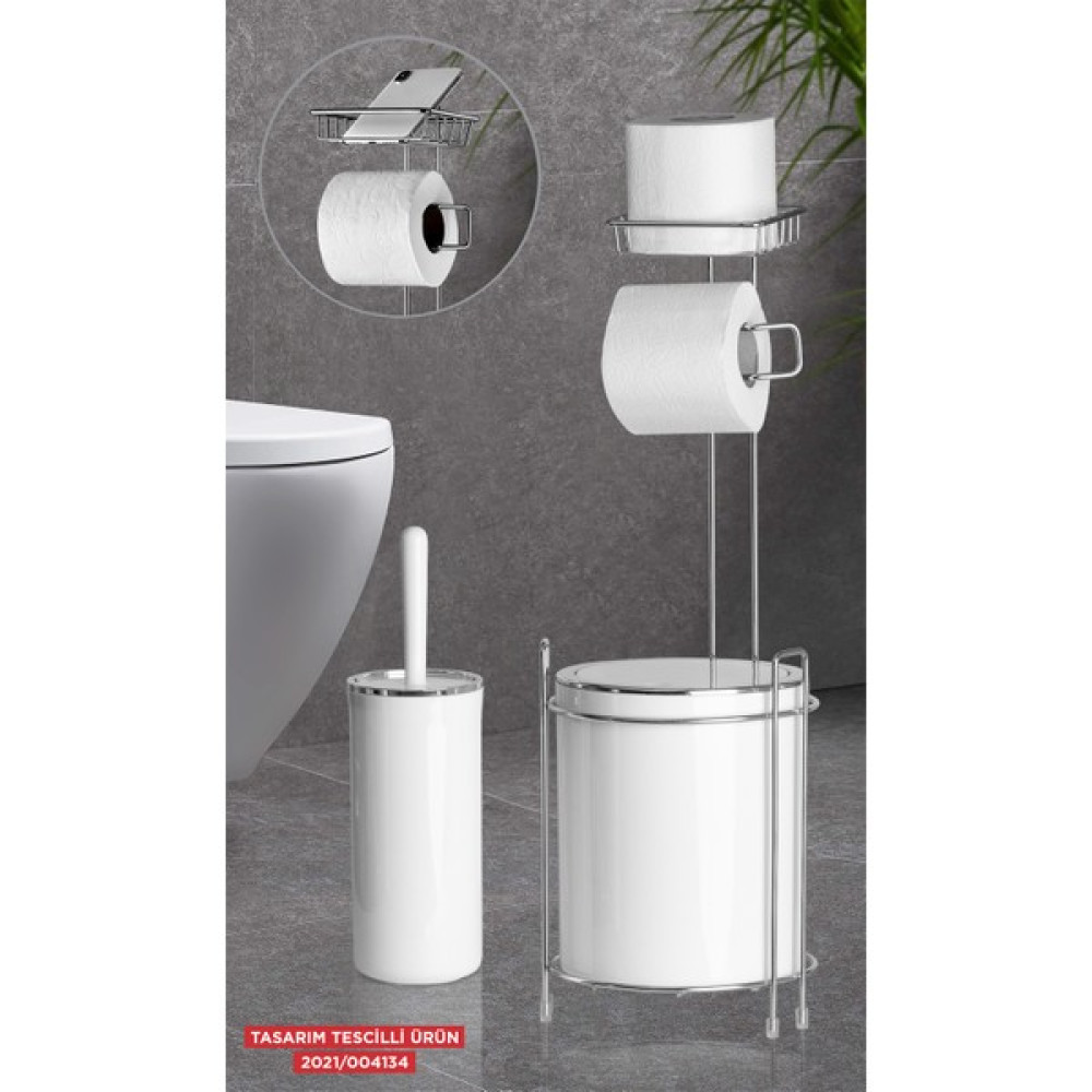 Okyanus Home Krom Yedekli Wc Kağıtlık Çöp Kovaları Fiyatı