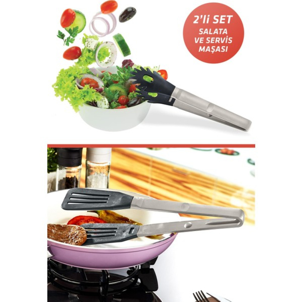 Okyanus Home Salata ve Servis Maşası Ikili Set Yemek & Mutfak Masası Fiyatı