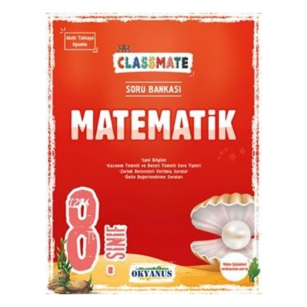 Okyanus Yayıncılık 8. Sınıf Classmate Matematik Soru Bankası Kaynak Kitapları Fiyatı