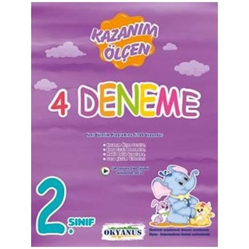 Okyanus Yayınları 2. Sınıf Kazanım Ölçen 4'lü Deneme Kaynak Kitapları Fiyatı