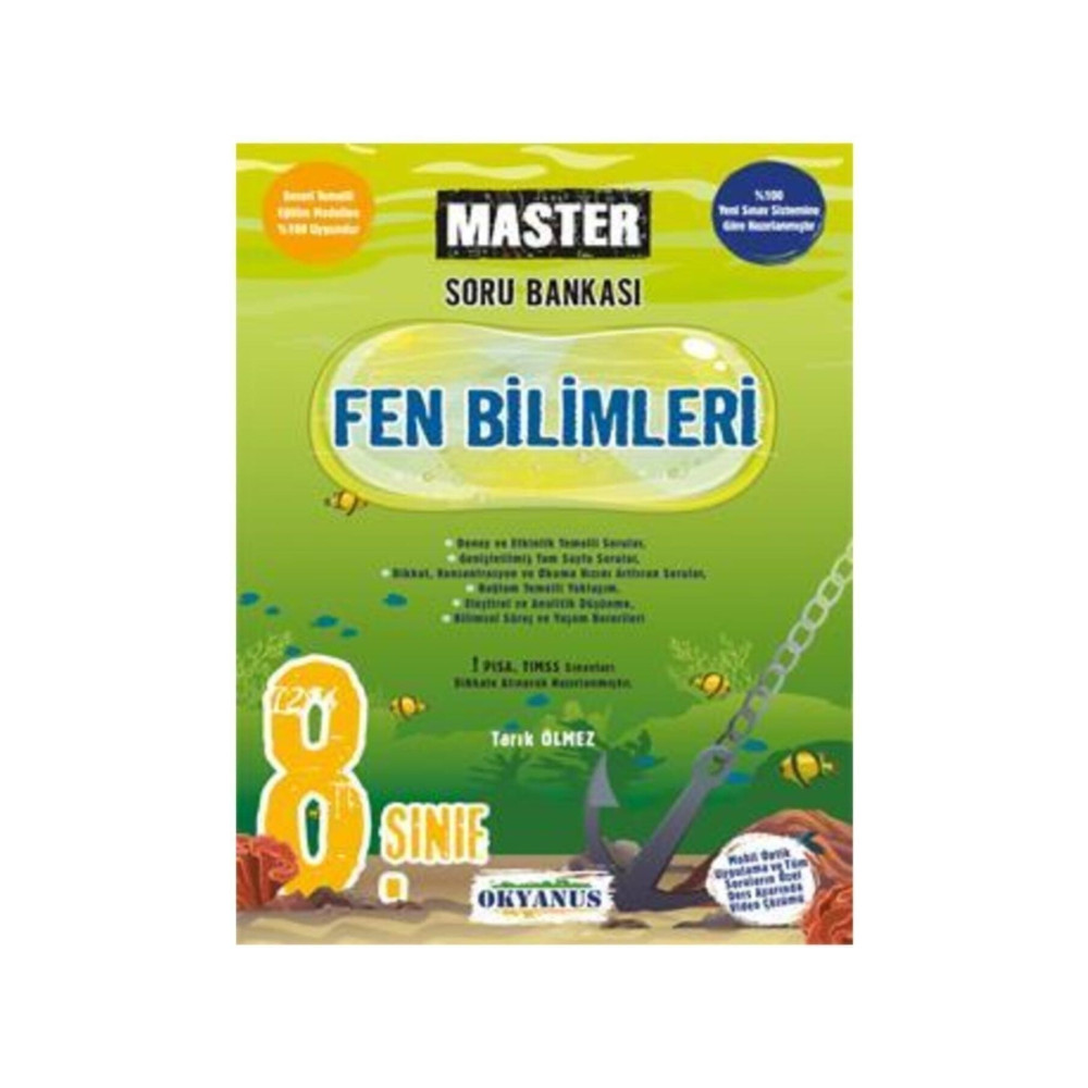 Okyanus Yayınları 2024 8. Sınıf Master Fen Bilimleri Soru Bankası Güncel Baskı Yardımcı Kitaplar Fiyatı