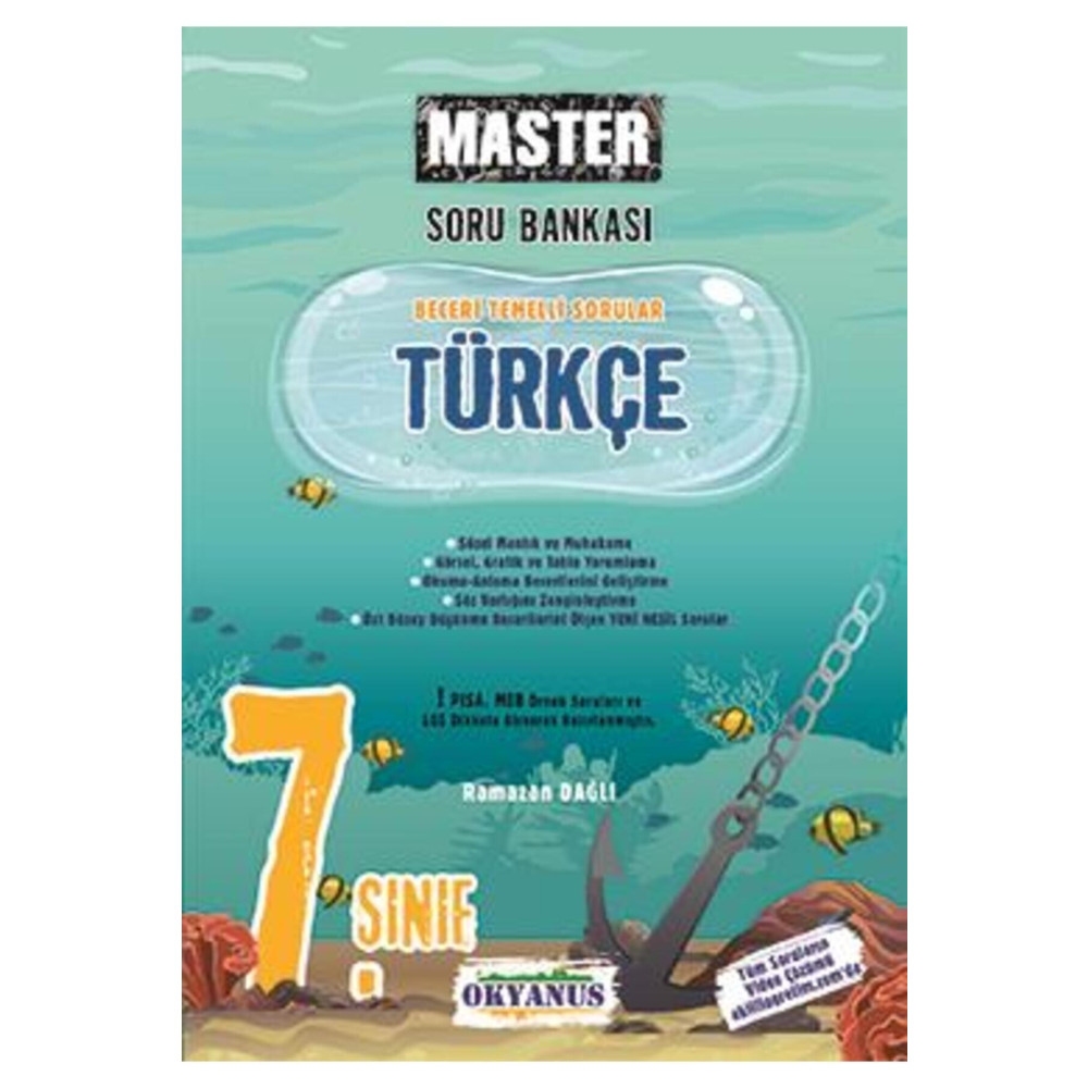 Okyanus Yayınları 2024 Okyanus 7. Sınıf Master Türkçe Soru Bankası Güncel Baskı Yardımcı Kitaplar Fiyatı