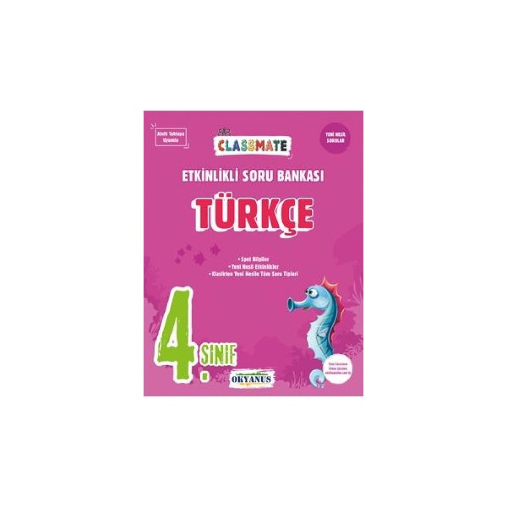 Okyanus Yayınları 4. Sınıf Classmate Türkçe Etkinlikli Soru Bankası Türkçe Fiyatı