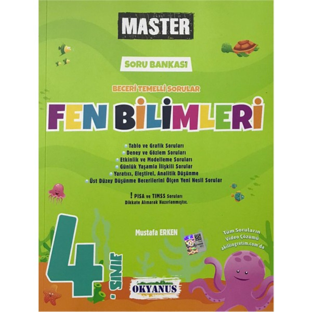 Okyanus Yayınları 4. Sınıf Fen Bilimleri Master Soru Bankası Fen - Bilişim ve Teknoloji Fiyatı