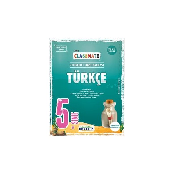 Okyanus Yayınları 5. Sınıf Classmate Türkçe Soru Bankası Kaynak Kitapları Fiyatı