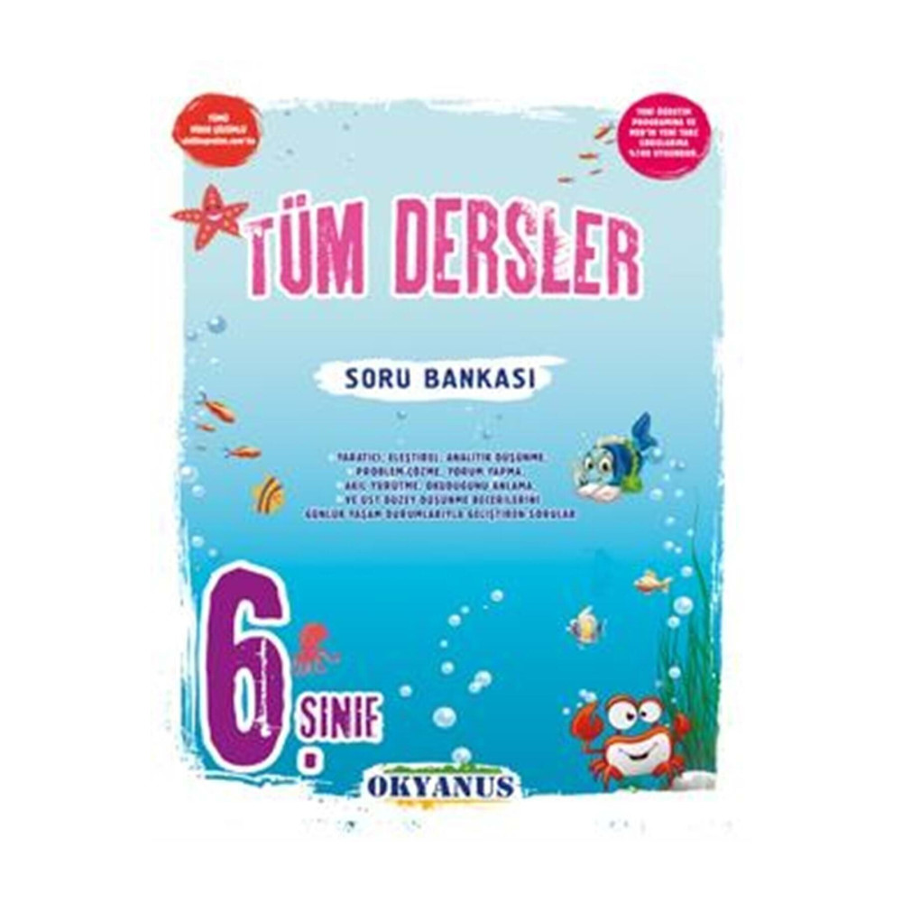 Okyanus Yayınları 6. Sınıf Tüm Dersler Soru Bankası Yardımcı Kitaplar Fiyatı