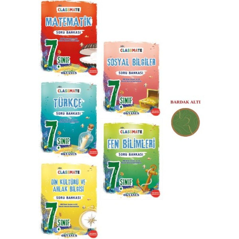 Okyanus Yayınları 7. Sınıf Classmate Soru Bankası Full Set 5 Kitap Temel Yeterlilik Testi (TYT) Fiyatı