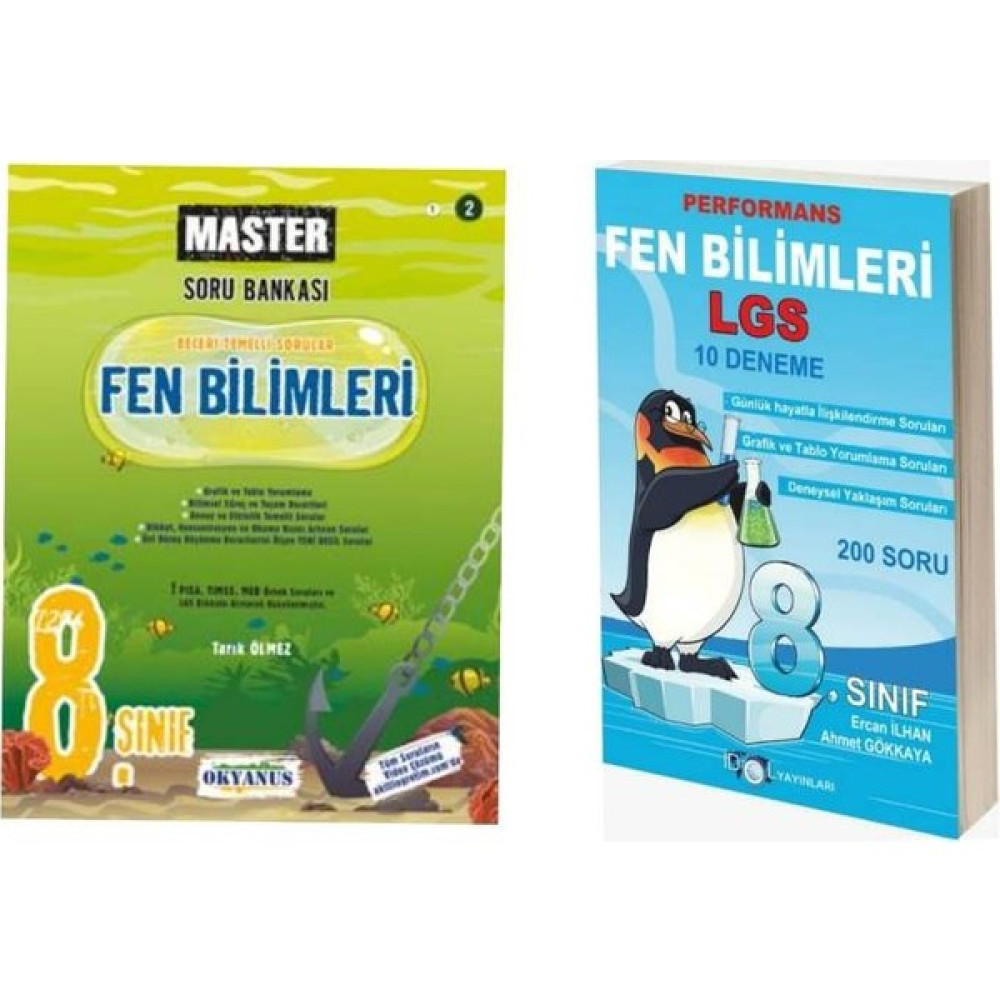 Okyanus Yayınları 8. Sınıf Okyanus Master Fen Soru Bankası ve Idol Lgs Fen Bilimleri Deneme Fen - Bilişim ve Teknoloji Fiyatı