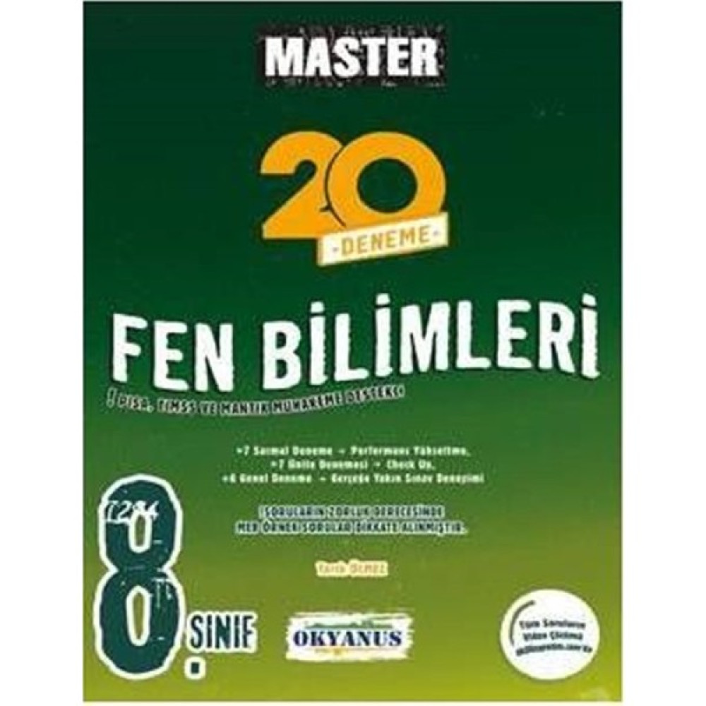 Okyanus Yayınları Master 20 Deneme Fen Bilimleri Fen - Bilişim ve Teknoloji Fiyatı