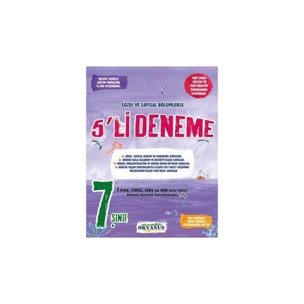 Okyanus Yayınları Okyanus 7. Sınıf 5li Deneme Eğitim Setleri Fiyatı