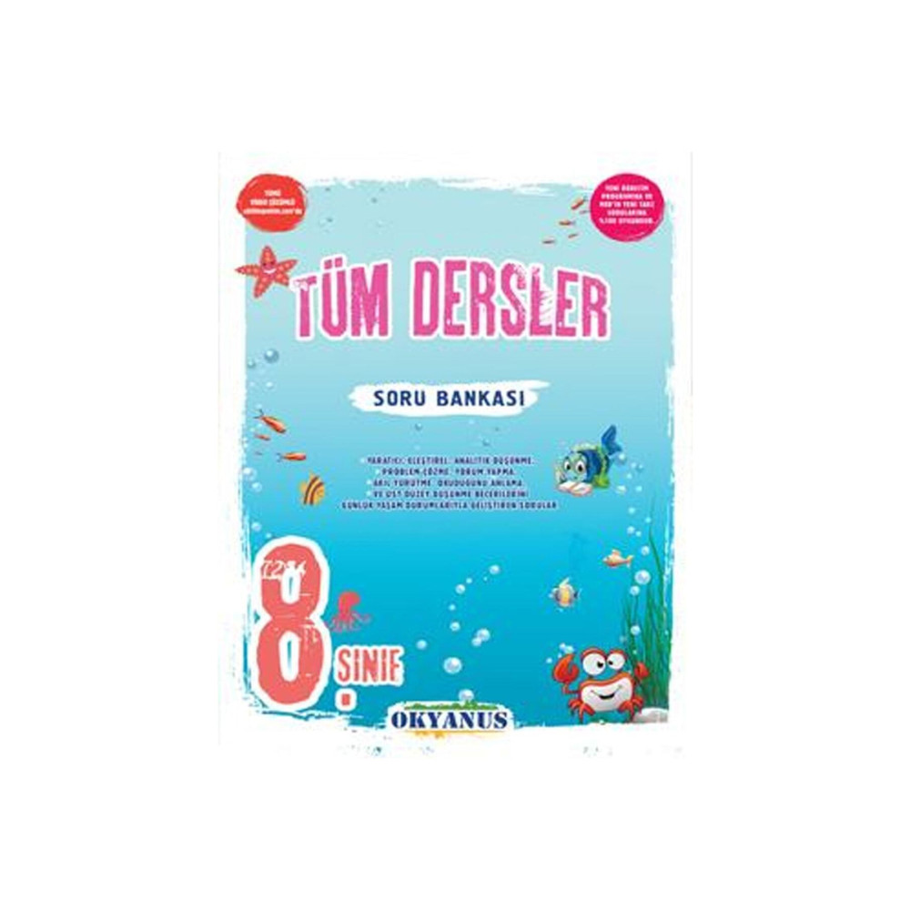 Okyanus Yayınları Okyanus 8.sınıf Tüm Dersler Soru Bankası Yardımcı Kitaplar Fiyatı