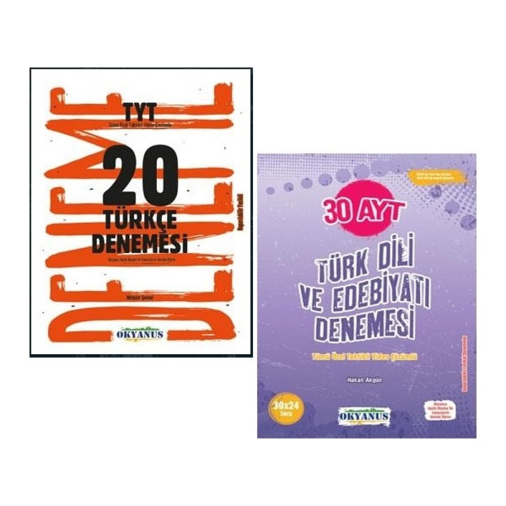 Okyanus Yayınları Okyanus Tyt 20 Türkçe Deneme + Ayt 30 Türk Dili ve Edebiyatı Deneme Set Temel Yeterlilik Testi (TYT) Fiyatı