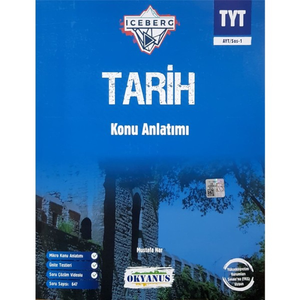Okyanus Yayınları Tyt Iceberg Tarih Konu Anlatımı Temel Yeterlilik Testi (TYT) Fiyatı