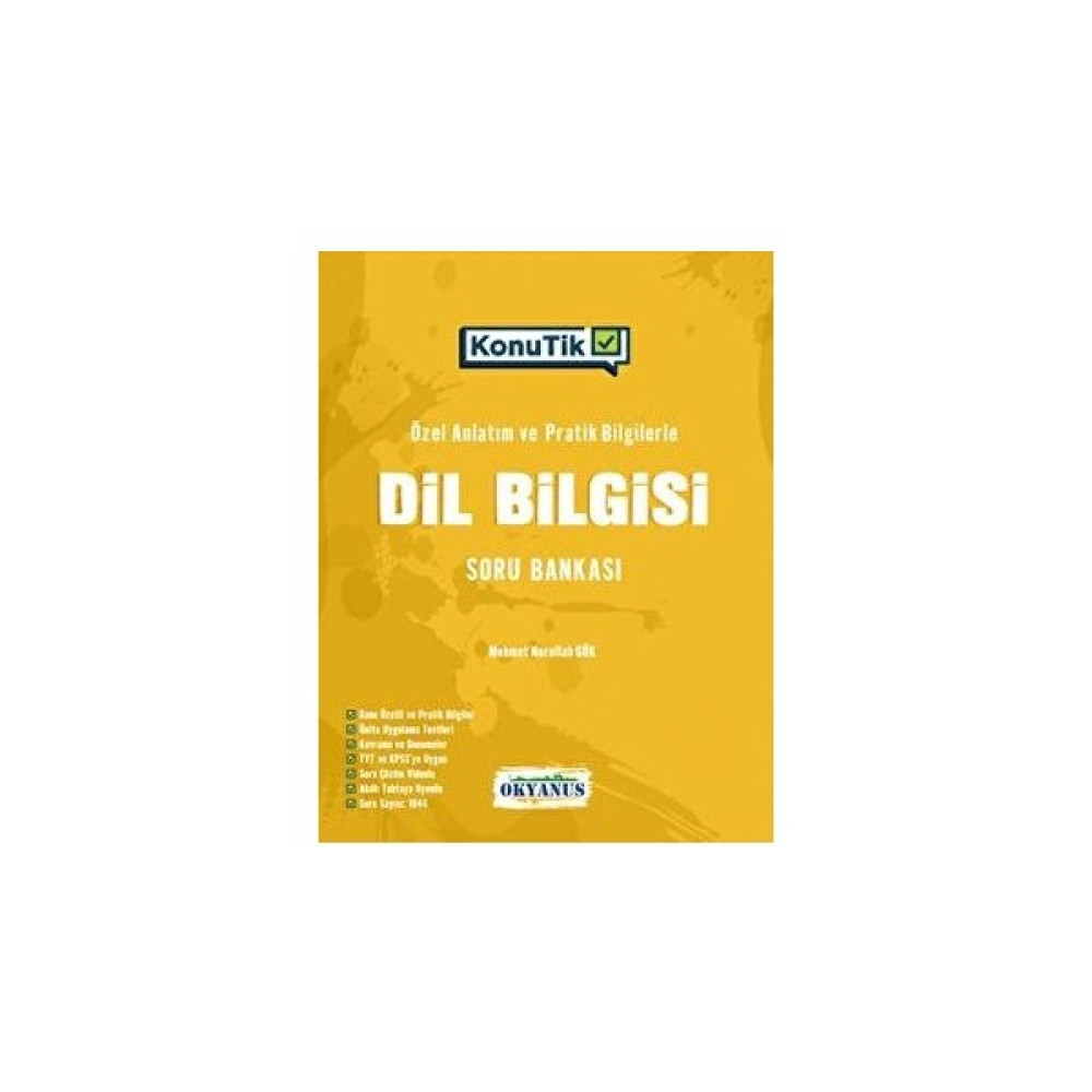 Okyanus Yayınları TYT Konutik Dil Bilgisi Soru Bankası Temel Yeterlilik Testi (TYT) Fiyatı
