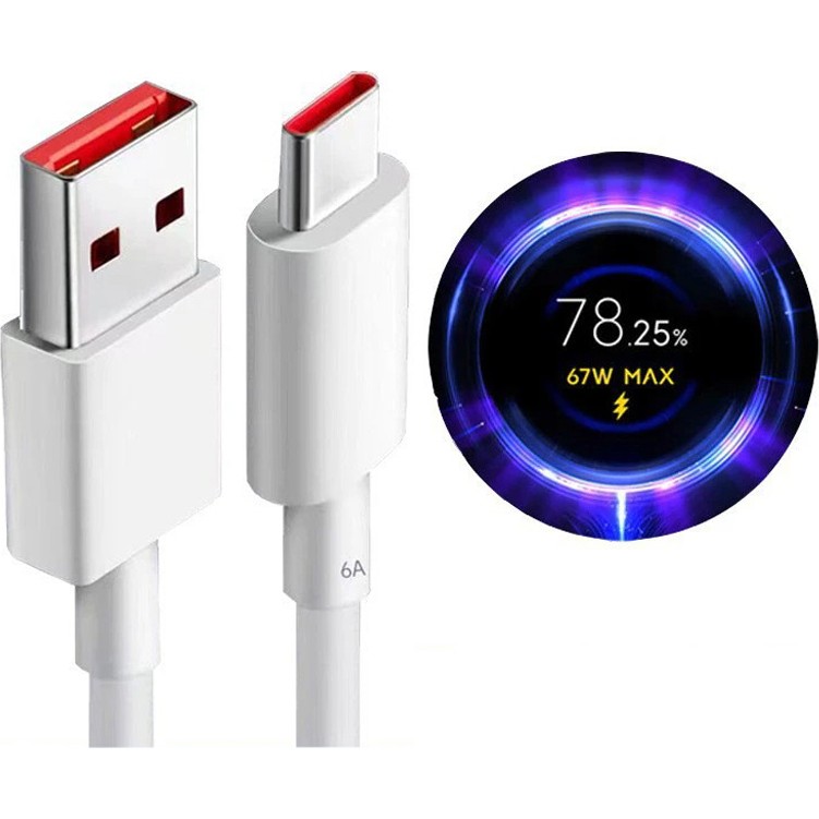 Okyanustech Xiaomi Mi Uyumlu Turbo Hızlı Şarj Kablosu 67W 6A Redmi Note 11 Pro 5g Note 12 T Pro Note 13 Pro 5g - Beyaz Diğer Fiyatı