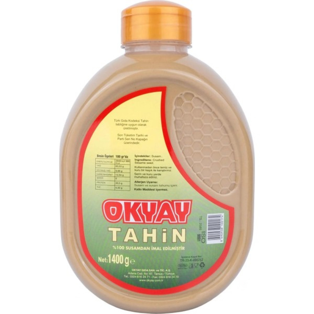 Okyay Tahin Pet Şişe NET1400 gr - 1,4 kg Diğer Fiyatı
