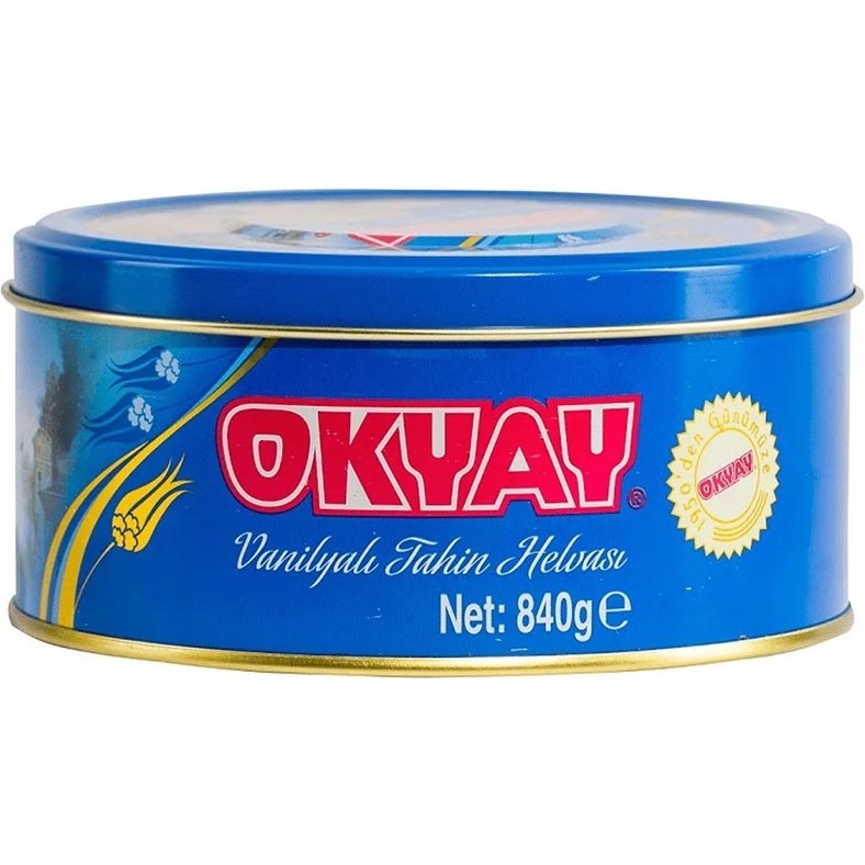 Okyay x 2 Adet Vanilyalı Teneke Kutu Helva 840 gr Tahin Pekmez ve Helva Fiyatı