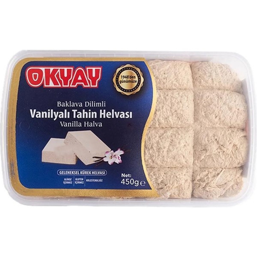 Okyay x 3 Adet Baklava Dilimli Sade Helva 450 gr - 1,35 kg Diğer Fiyatı