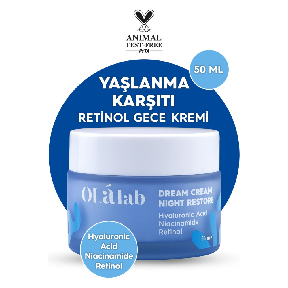 OlaLab Yaşlanma Karşıtı Yenileyici Nemlendirici Retinol Gece Yüz Kremi 50 ml Cilt ve Yüz Bakımı Fiyatı