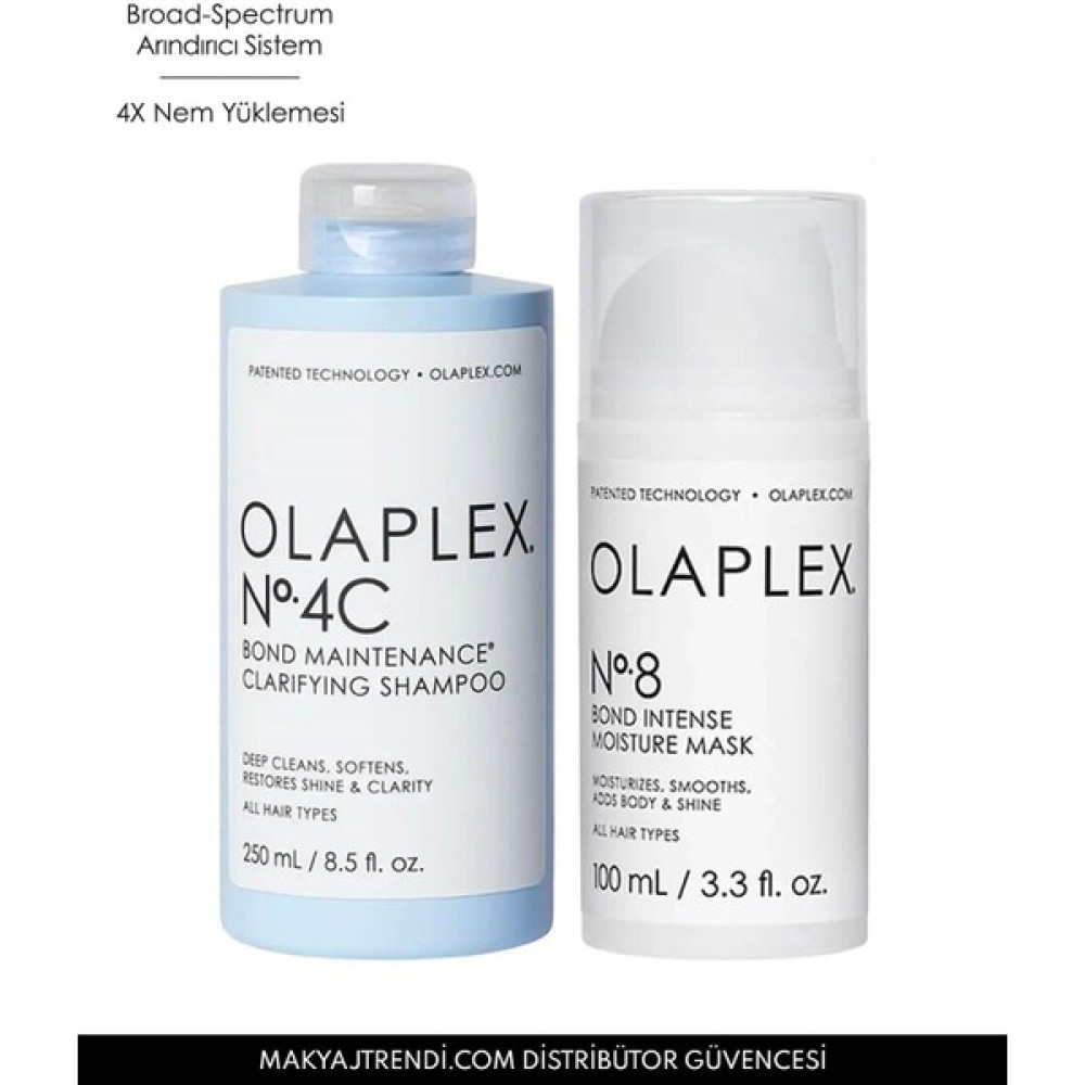 OLAPLEX Deep Cleanse & Moisture Duo - Derinlemesine Temizleme ve Nemlendirme Sağlayan Bağ Set Saç Bakım Maskeleri & Serumlar & Spreyler Fiyatı