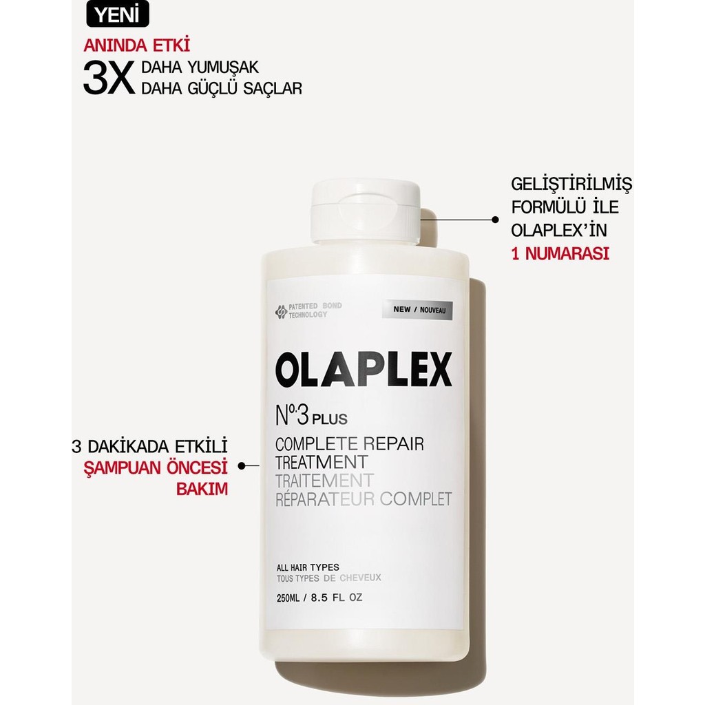 Olaplex No.3 Plus Complete Repair Treatment - Anında Etkili, Güçlendirilmiş Yoğun Onarıcı Bakım - Renksiz Diğer Fiyatı