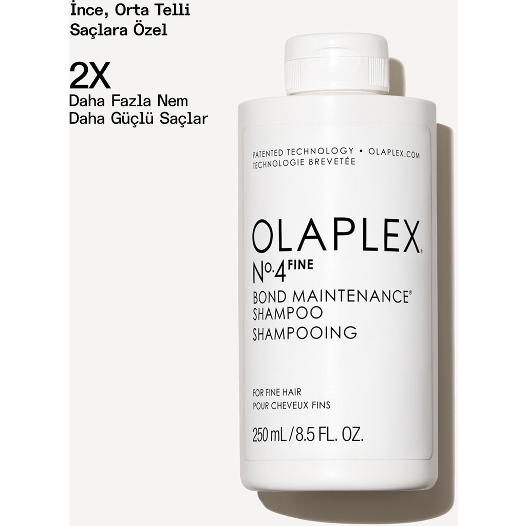 OLAPLEX No.4 250 ml İnce Telli Saçlar İçin Besleyici Bakım Şampuanı Kokusuz Vegan Formül Şampuan ve Saç Kremi Fiyatı