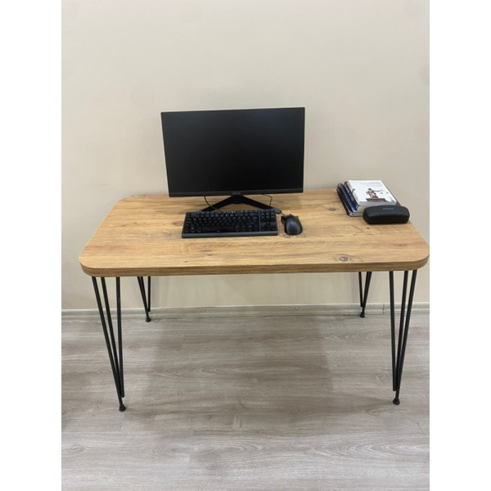 Olcay Aksesuar Metal Ayaklı 120X59 cm Atlantik Çam Çalışma Masası Bilgisayar Masası Çalışma Masası Fiyatı