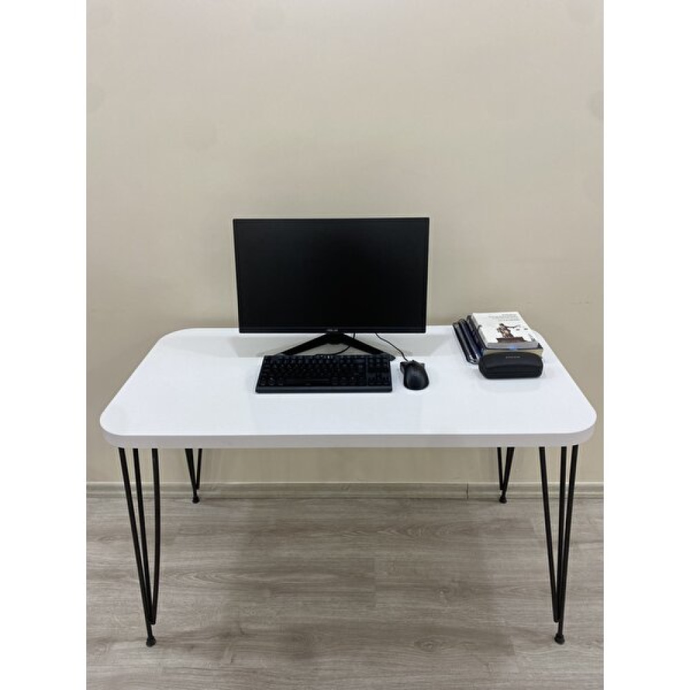 Olcay Aksesuar Metal Ayaklı 120X59 cm Beyaz Çalışma Masası Bilgisayar Masası Çalışma Masası Fiyatı