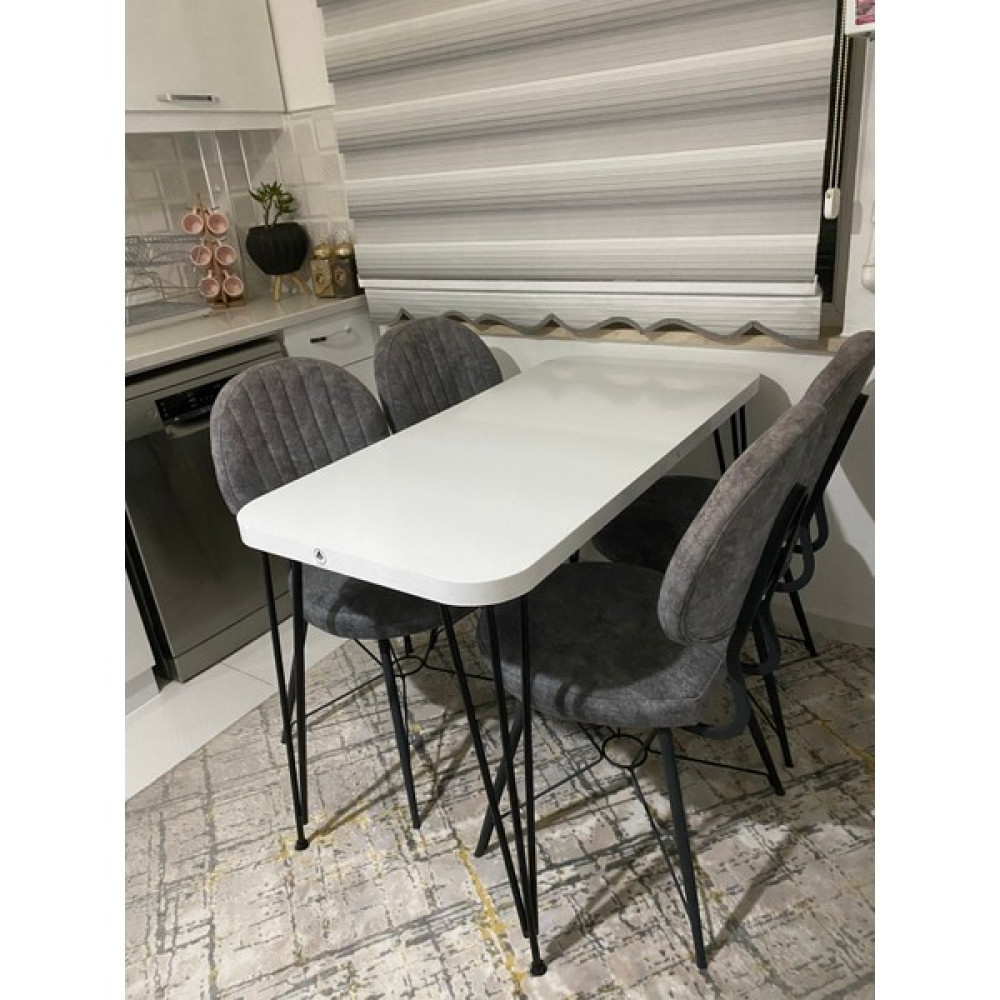 Olcay Aksesuar Metal Ayaklı 120X59 cm Beyaz Mutfak Masası Çalışma Masası Bilgisayar Masası Yemek & Mutfak Masası Fiyatı